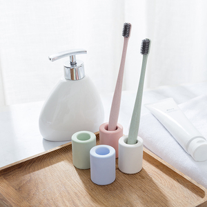 Set di Quattro Portaspazzolini in Diatomite Super Assorbente ed Ecologico, <span class=keywords><strong>Design</strong></span> Moderno, Sottobicchieri per Bagno, Accessori per la Casa - Product Image 1