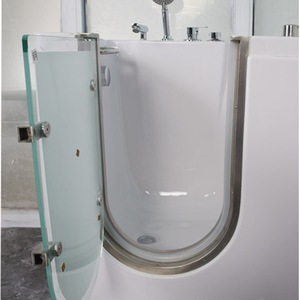 <span class=keywords><strong>Baignoire</strong></span> accessible de luxe légère <span class=keywords><strong>pour</strong></span> personnes <span class=keywords><strong>âgée</strong></span>s avec accès par <span class=keywords><strong>porte</strong></span> latérale, fonction de massage et ensemble de robinetterie cinq pièces - Product Image 3