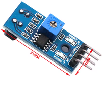 TCRT5000 Modul Sensor Jalur Penghalang Sakelar Fotolistrik IR Reflektif Inframerah Biru