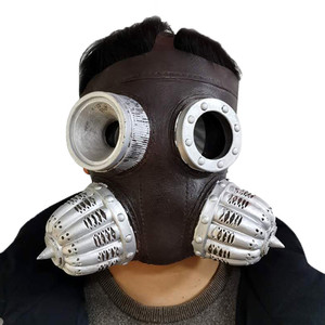 Maschera per Feste di Halloween e Natale, Cappuccio Horror, Drag Queen, Suore, Maschera Integrale in Latex, Divertente, Spaventosa, Zombie Sanguinante - Product Image 5