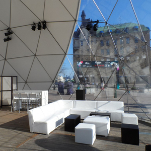 Dôme géodésique transparent de 35 m de diamètre, type igloo, pour mobilier de bar à <span class=keywords><strong>chicha</strong></span> et salon - Product Image 5