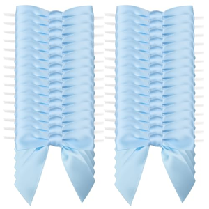 Factory Direct Custom Self-Adhesive Satin Ribbon Bow for <b>Gift</b> <b>Bag</b> & Box Wrapping Solid Color Luxury Packing Bow - Product Image 3