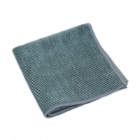 Serviette industrielle robuste en microfibre perlée, carrée, moderne, réutilisable, non pelucheuse, écologique, très absorbante, marque privée