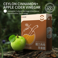 Vinaigre de cidre naturel fermenté, pur, sain, sans sucre ajouté, faible en calories, à base de fruits
