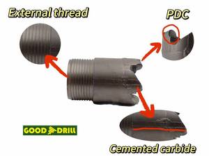High Quality Efficiency Top Sale Geological Coring PDC <b>Drill</b> Drag <b>Bits</b> for Coal - Product Image 2