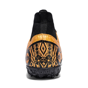 Alta calidad personalizable CR Tamaño 7 zapatos de fútbol de césped interior botines superiores <span class=keywords><strong>suela</strong></span> plana oro Original sintético para Otoño Invierno - Product Image 3