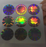 Feuille d'autocollant d'hologramme de conception libre de haute sécurité 3d anti faux logo d'autocollant d'hologramme 3d
