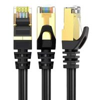 Cable Ethernet Cat8 RJ45 SFTP de cobre puro, certificado RoHS, cubierta de PVC LSZH, cable de conexión de red LAN de 0,5-100 m para enrutador, módem, PC, juegos