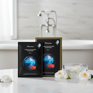 Jmsolution หน้ากากหิมะ Camellia รุ่น10ชิ้น, มาใหม่แผ่นมาส์กหน้าทำจากผ้าฝ้ายเกาหลีกรดไฮยาลูโรนิก - Product Image 3