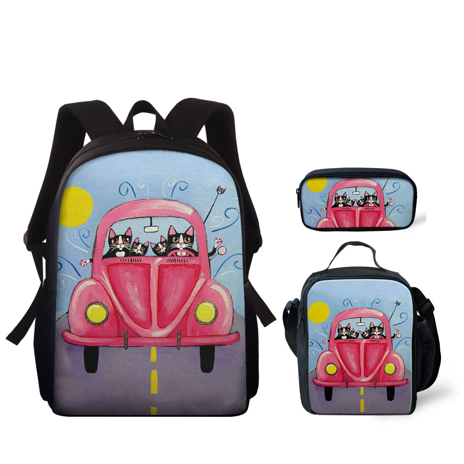 matching school bolsas and lunch bolsas