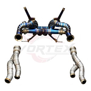 ระบบท่อไอเสียแบบเต็มระบบ Vortex Blue Titanium Valved พร้อมดาวน์ไปป์ สำหรับ Lamborghini Aventador LP700 LP720 LP750 6.5L V12 ชุดแต่ง - Product Image 2