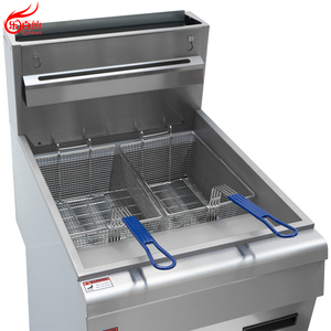2 cestas <span class=keywords><strong>Restaurante</strong></span> de comida rápida comercial 5 quemadores Patatas fritas de gas Pescado Pollo Freidora de grasa profunda - Product Image 5