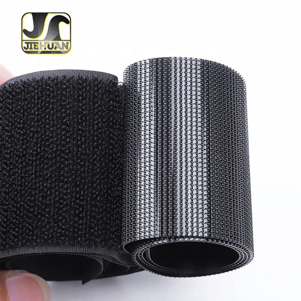 JieHuan factory wholesale 100% Nylon eco-friendly strength sew on injection hook and loop tape for Maternal and infant products