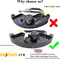 Redresseur stabilisateur de tension automatique 5kw-9500w AVR compatible avec les pièces de générateur Honda Predator Champion, contrôleur de tension