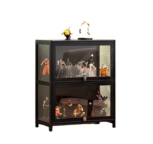 Meuble de <span class=keywords><strong>rangement</strong></span> multifonctionnel en bambou pour figurines et jouets, armoire à quatre niveaux pour salon et usage domestique - Product Image 4