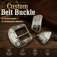 En stock – Lot de 3 boucles de ceinture western en métal de 35 mm, personnalisées en alliage, pour vêtements western Vaquera, ceintures métalliques sur mesure
