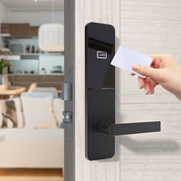 Rfid T5577 Cerraduras inteligentes para puertas de hotel Tarjeta inteligente Cerradura de puerta de hotel para software de bloqueo de habitación de hotel Llave mecánica Sistema de bloqueo seguro