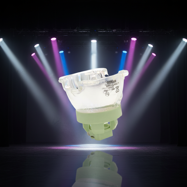 SIRIUS HRI 380W DMX Beam Stage Lamp with White Light Emitting E27 Base IP33 Rated for Moving Head Lighting