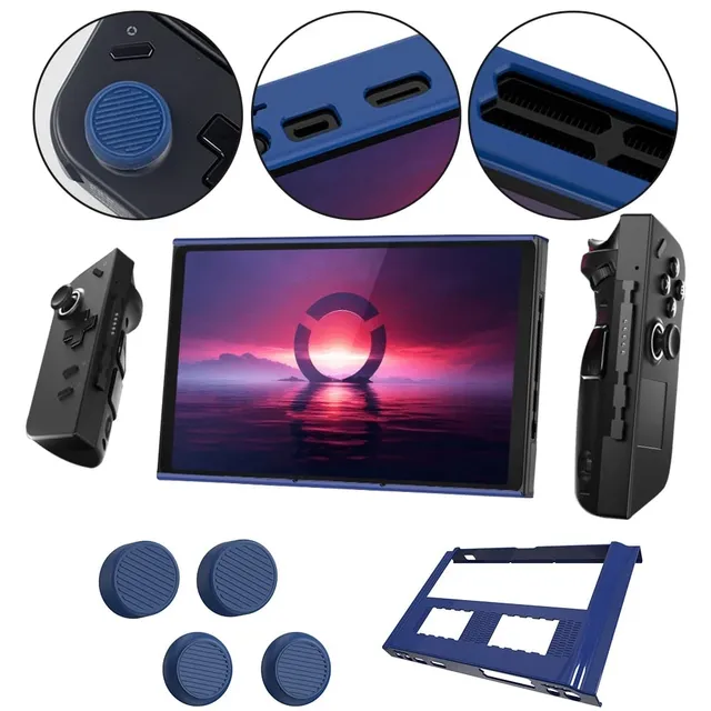 PC protective case for Lenovo Legion Go Games Console Protector Cover with 4 Thumb Grip Caps for Legion Go Accessories