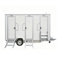 Toilettes mobiles préfabriquées modernes en conteneur, étanches, portables, en acier, pour usage public (écoles, parcs)