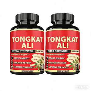 Cápsulas de Extracto de Tongkat Ali Orgánico al por Mayor de Marca Privada OEM para Apoyo Energético en Adultos, No Apto para Mujeres Embarazadas - Product Image 1