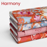 Tissu de luxe en coton italien doux, imprimé floral personnalisé, tissu de boutique pour robe, tissu à broder, dentelle à broder