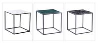 SWT — boîte à café latérale en marbre vert, table ouverte, pour salon, nouvelle collection, 2020