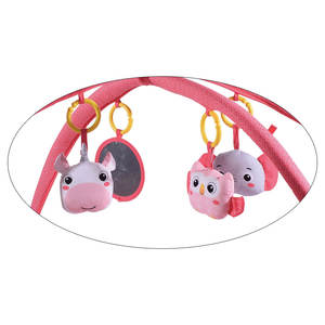 Tappetino da gioco per neonati palestra per bambini <span class=keywords><strong>rosa</strong></span> con giocattoli di peluche appesi tappetino per la pancia - Product Image 4