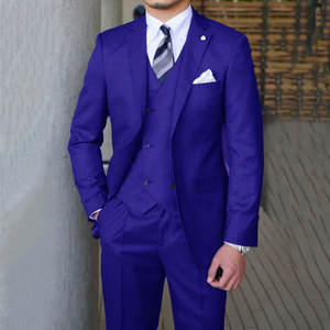 Costumes pour hommes sur mesure, nouveaux, pour mariage, décontractés, costumes d'affaires, ensemble de 3 pièces, veste, <span class=keywords><strong>gilet</strong></span> et pantalon, tenue de marié, vêtements pour hommes - Product Image 3