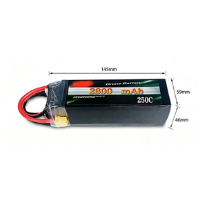 แบตเตอรี่โดรน FPV 44.4V 2800mAh แบตเตอรี่ลิเธียมพิเศษสำหรับเครื่องบินจำลอง 250C รุ่น XT60 ปลั๊กแบบ Solid State กำลังไฟแรง ทนทาน - Product Image 3