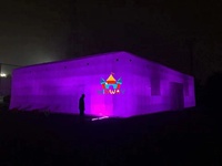 Tente ballon gonflable portable multi-couleurs personnalisée, grande, étanche, avec éclairage LED, en PVC, pour location événementielle