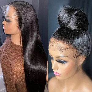Perruque en <span class=keywords><strong>cheveux</strong></span> humains vierges bruts en gros, longue, avec dentelle frontale, <span class=keywords><strong>cheveux</strong></span> Remy, balayage racine foncée, caractéristiques HD - Product Image 5