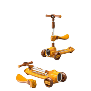 New Ride Toy Scooter <span class=keywords><strong>3</strong></span> Räder Kick PC LED Licht Elektrisch faltbar Kinder Roller <span class=keywords><strong>3</strong></span> Räder - Product Image 1