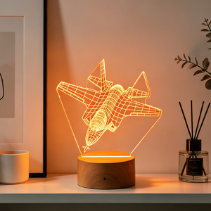 7 Kinds of Color Changing Airplane Acrylic 3d Led <b>Lights</b> <b>for</b> Children's Birthday Gift - Product Image 4