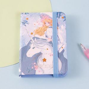 Imprimé coloré avec un design <span class=keywords><strong>de</strong></span> dessin animé <span class=keywords><strong>de</strong></span> <span class=keywords><strong>licorne</strong></span> et <span class=keywords><strong>de</strong></span> fille pour des carnets <span class=keywords><strong>de</strong></span> notes et <span class=keywords><strong>de</strong></span> <span class=keywords><strong>voyage</strong></span>. - Product Image 3