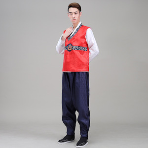 <span class=keywords><strong>Tenue</strong></span> <span class=keywords><strong>traditionnelle</strong></span> <span class=keywords><strong>coréenne</strong></span> Hanbok pour homme, costume de spectacle ethnique, vêtements de cour coréens pour spectacle sur scène - Product Image 3