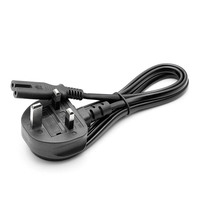 Cable de Alimentación de 1.5M (8 Pies) con Enchufe de 2 Pines para Reino Unido, Cable de Alimentación Universal con Enchufe C7 para Computadora Portátil