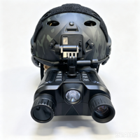 Jumelles de vision nocturne infrarouge montées sur casque à écran complet, résolution 4K, zoom 8x, distance visuelle de 400 m, batterie rechargeable 4