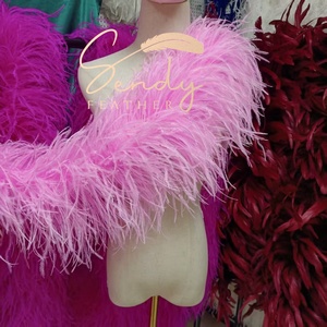 10ply-30ply Boas plumes d'autruche écharpe plume d'autruche Boa pour vêtement robe accessoire Performance fête décoration vêtements - Product Image 2