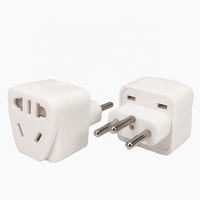 Adaptateur de prise avec porte de sécurité EURO CN AU USA EU vers Suisse, 3 broches