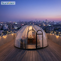 Haute qualité en plein air Pc Polycarbonate Star Room Igloo Glamping maisons géodésiques dôme tente chambre d'hôtel de chine
