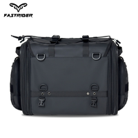 Sac de selle extensible pour moto Fastrider 40L-60L, sac de porte-bagages arrière robuste avec housse de pluie pour les longues voyages