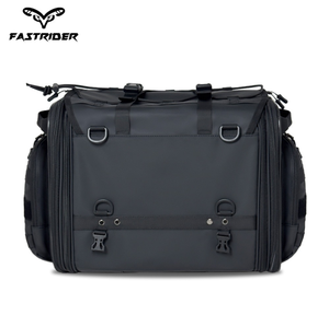 Sac de selle extensible pour moto Fastrider 40L-60L, sac de porte-bagages arrière robuste avec housse de pluie pour les longues voyages - Product Image 2