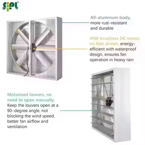 Công Nghiệp Lớn Năng Lượng Mặt Trời Powered Làm Mát Không Khí Tường <span class=keywords><strong>Fan</strong></span> Cho Chăn Nuôi Trang Trại Nhà Kính Xả Thông Gió <span class=keywords><strong>Fan</strong></span> Với Năng Lượng Mặt Trời Hệ Thống Bảng Điều Khiển - Product Image 3