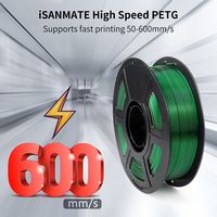 OEM/ODM ISANMATE Petg transparan kualitas terbaik filamen hijau 1.75mm filamen Petg dengan harga murah untuk Printer 3d