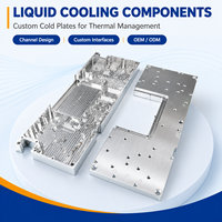 Plaque de refroidissement liquide usinée sur mesure par CNC, haute conductivité thermique, dissipateur de chaleur, composants de refroidissement thermique