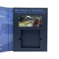 Brochure vidéo avec écran LCD, brochure vidéo pour cadeau, lecteur MP4 LCD HD, création de brochure vidéo