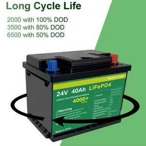 Batería de iones de litio de 24V 40Ah, paquete de baterías de fosfato personalizado para arranque de coche, reemplazo adecuado para baterías de plomo-ácido - Product Image 2