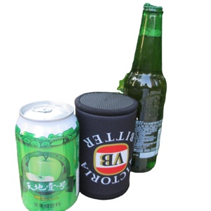 375ml Insulated Neoprene Waterproof Sublimation Stubby Holder with Stitched Top and Bottom Can Coozies and Base - Product Image 6