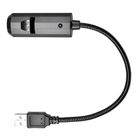 Projecteur USB Ciel Étoilé et Lune pour Voiture, Films Lumineux Interchangeables, 200 Nits Haute Luminosité, Lampe d'Ambiance LED Flexible à Col de Cygne